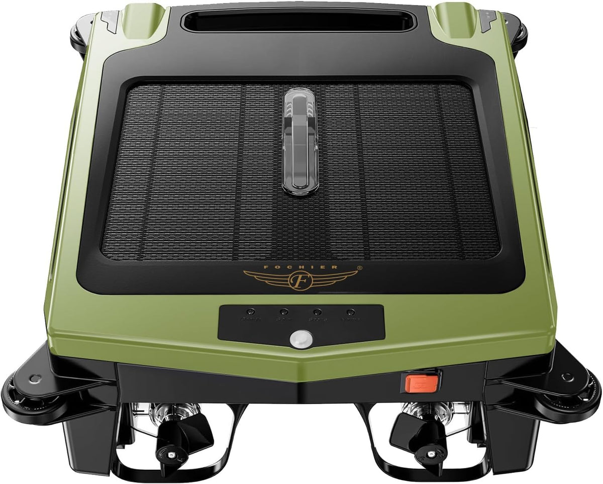 Cordless Robotic Pool Cleaner, Solar Powered Pool Skimmer with Dual Charging Options, Pool Robot Vacuum with Automatic Obstacle Avoidance, Green P17202