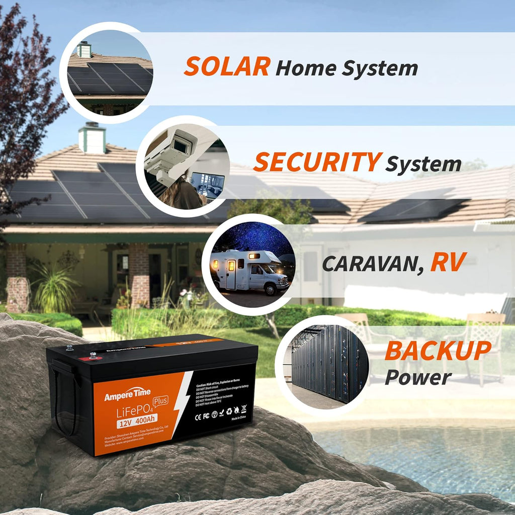 12V 400Ah Deep Cycle LiFePO4 Battery Pack with 250A BMS G78815