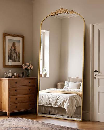 Arched Full Length Mirror 71"x28" Bronze Y689511