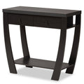 Dark Brown Wood 2-Drawer Console Table Q61288