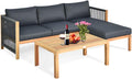 3 Piece Acacia Wood Patio Conversation Set R53847