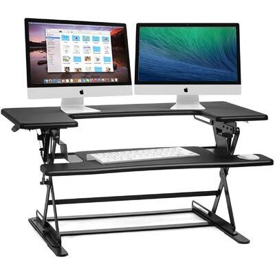 Adjustable Standing Desk Converter with Cable Management Z98880