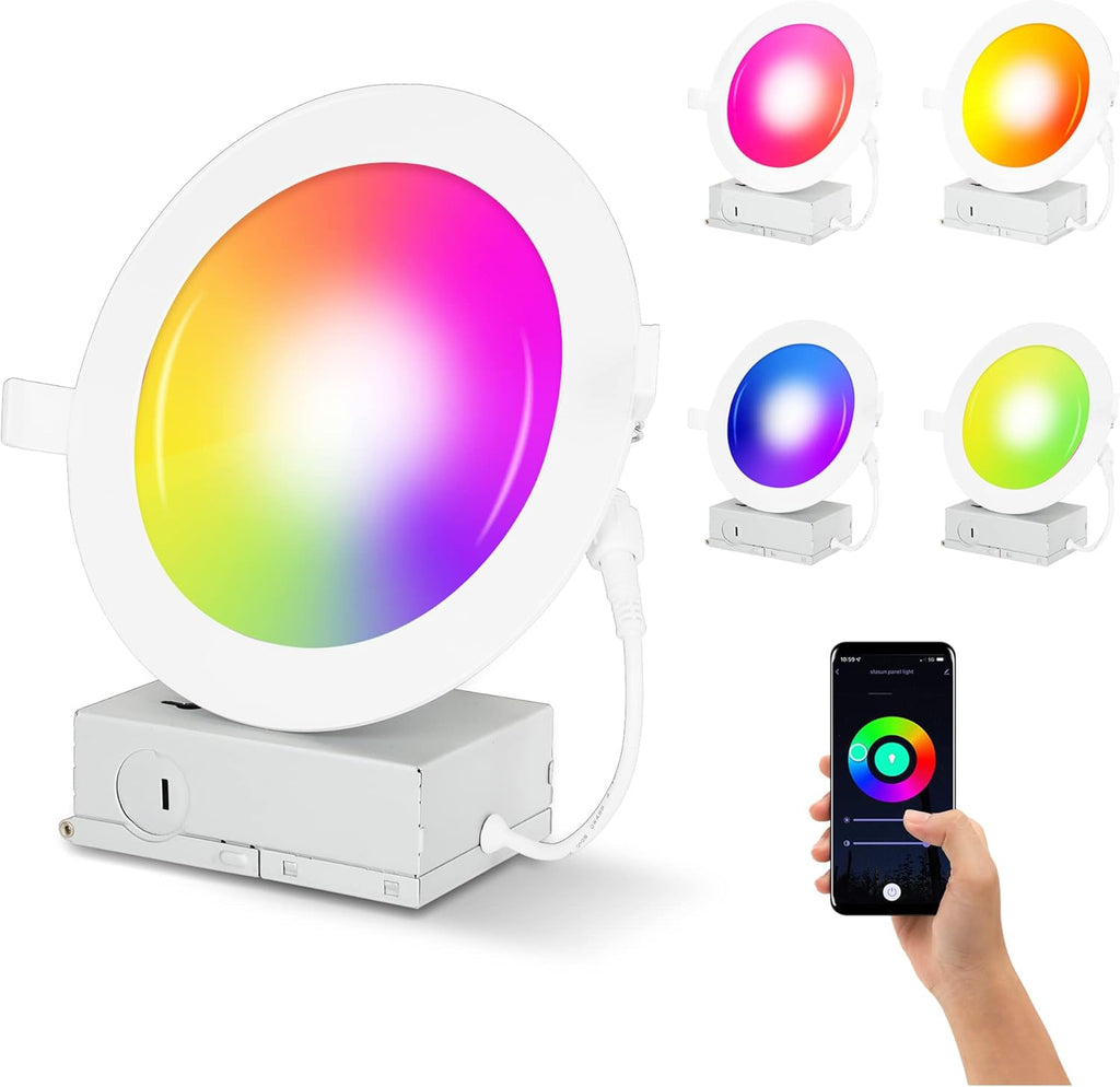 4 Pack Ultra-Thin 4 Inch Smart Recessed Lighting G432444