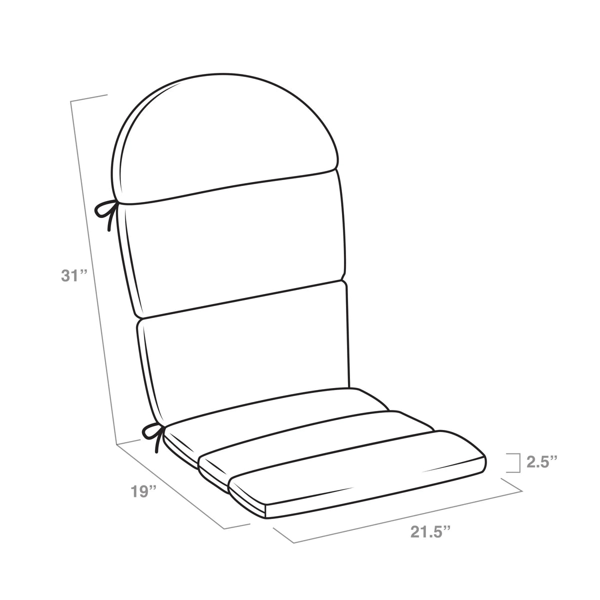 Water Repellent Fade Resistant Outdoor Cushion A771