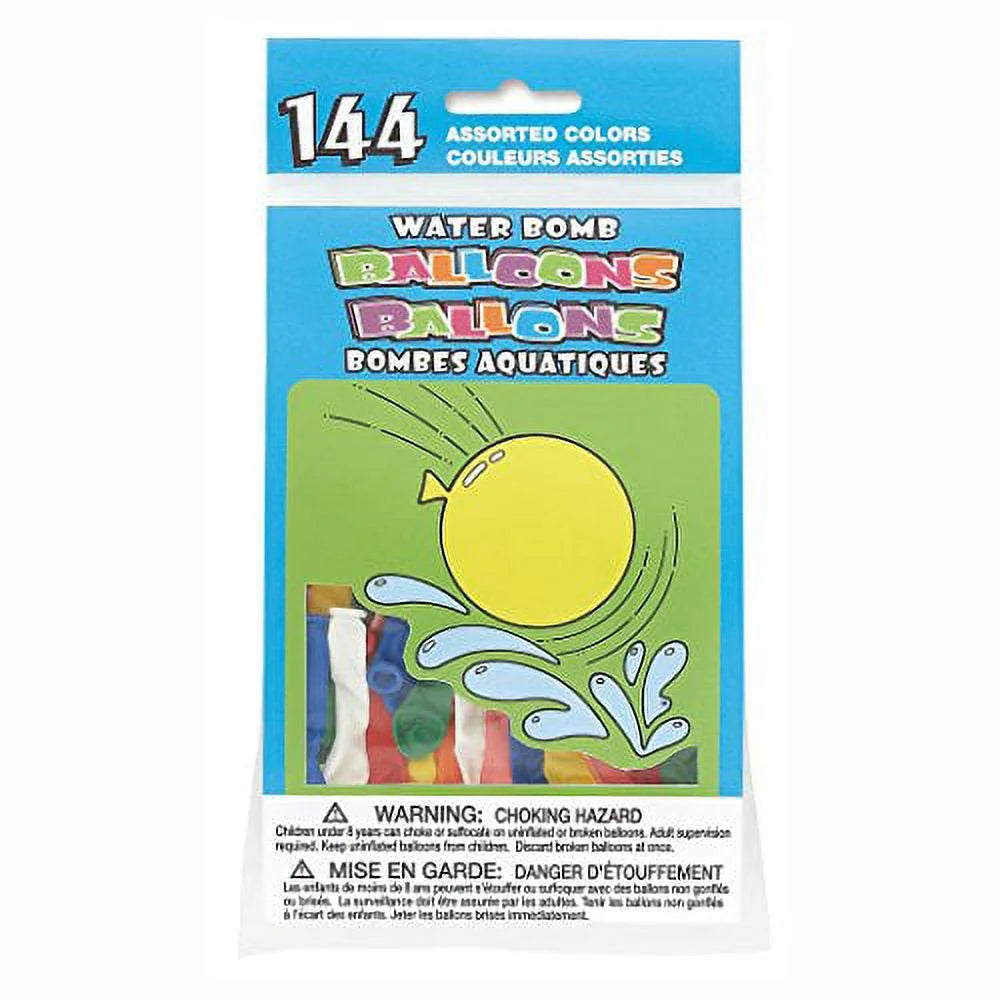 144ct Assorted Latex Water Balloons G3450