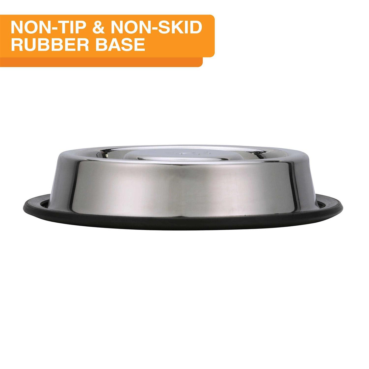 Stainless Steel Slow Feed Bowl Non-Tip & Non-Skid C491