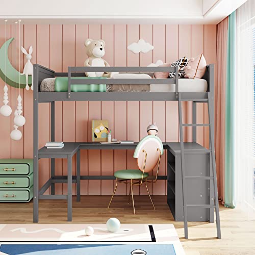 Espresso Twin Over Twin Bunk Bed with Trundle and 3 Drawers Y2727