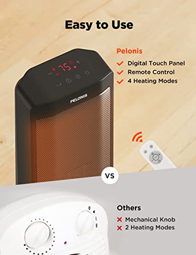 23” Oscillating Ceramic Tower Space Heater with Remote & Thermostat X91303