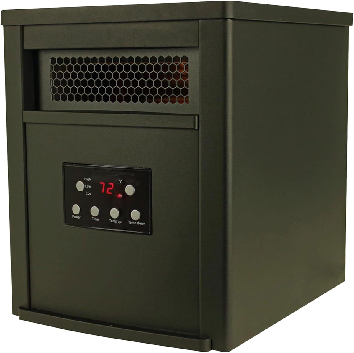1500W Portable Electric Infrared Quartz Space Heater with Remote Control, Black (2 Pack) U16367