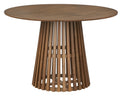 Walnut Round Wood Dining Table E540