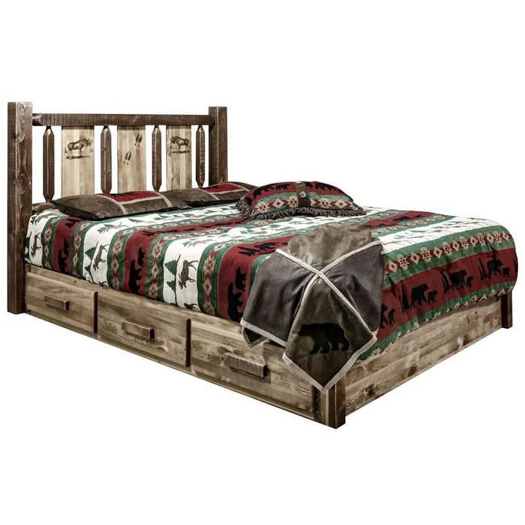 California King Platform Bed with Storage K1187