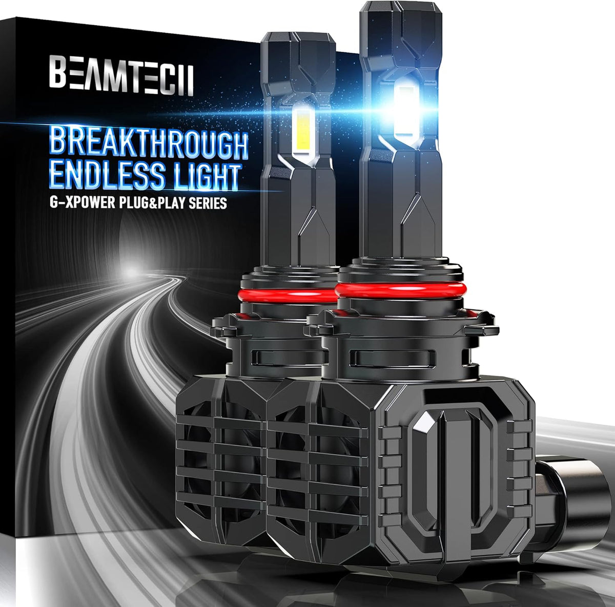 9005 LED Bulbs 6500K Xenon White HB3 Conversion Kits Pack of 2 W741