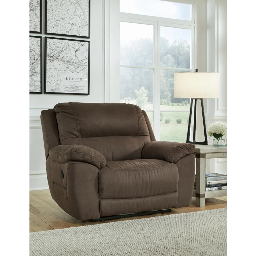 Oversized Faux Leather Recliner R940