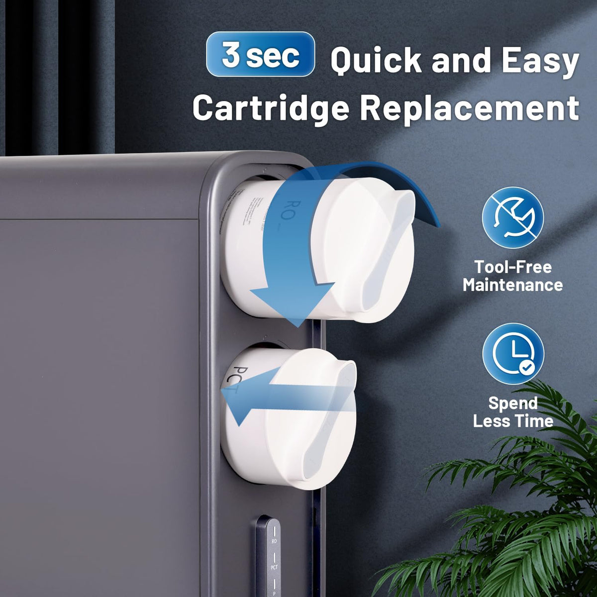 Replacement Filter for Reverse Osmosis System, 1st Stage, 1PACK J8005