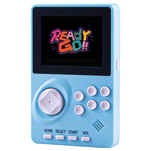 Kids Handheld Video Game Console with 100 16-bit Games, 2.8" Color Screen, Rechargeable Battery (Light Blue) J707