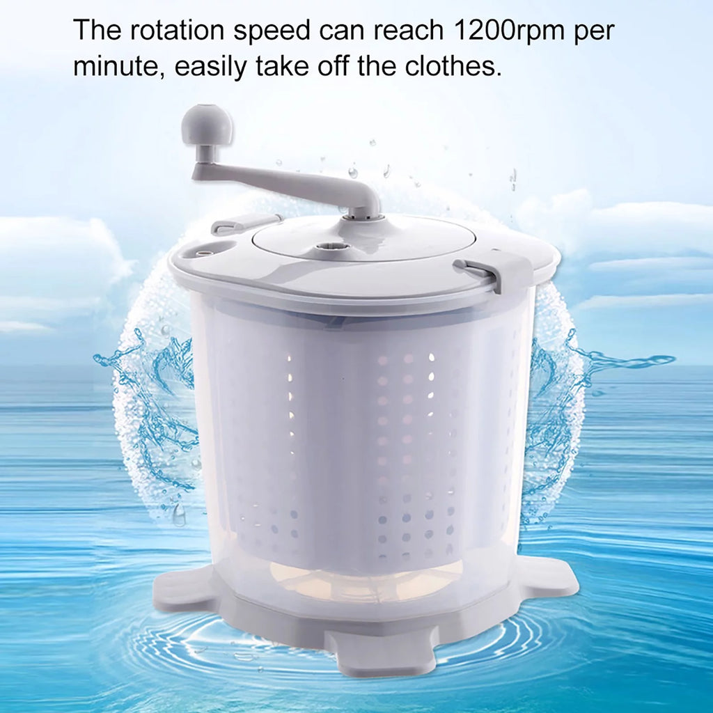 Gray Mini Portable Manual Washing Machine J606