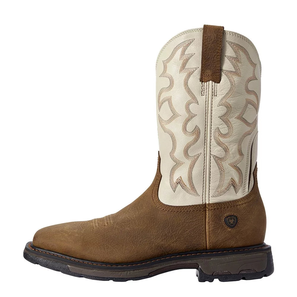 Rye Brown Soft Toe Western Work Boot V2283