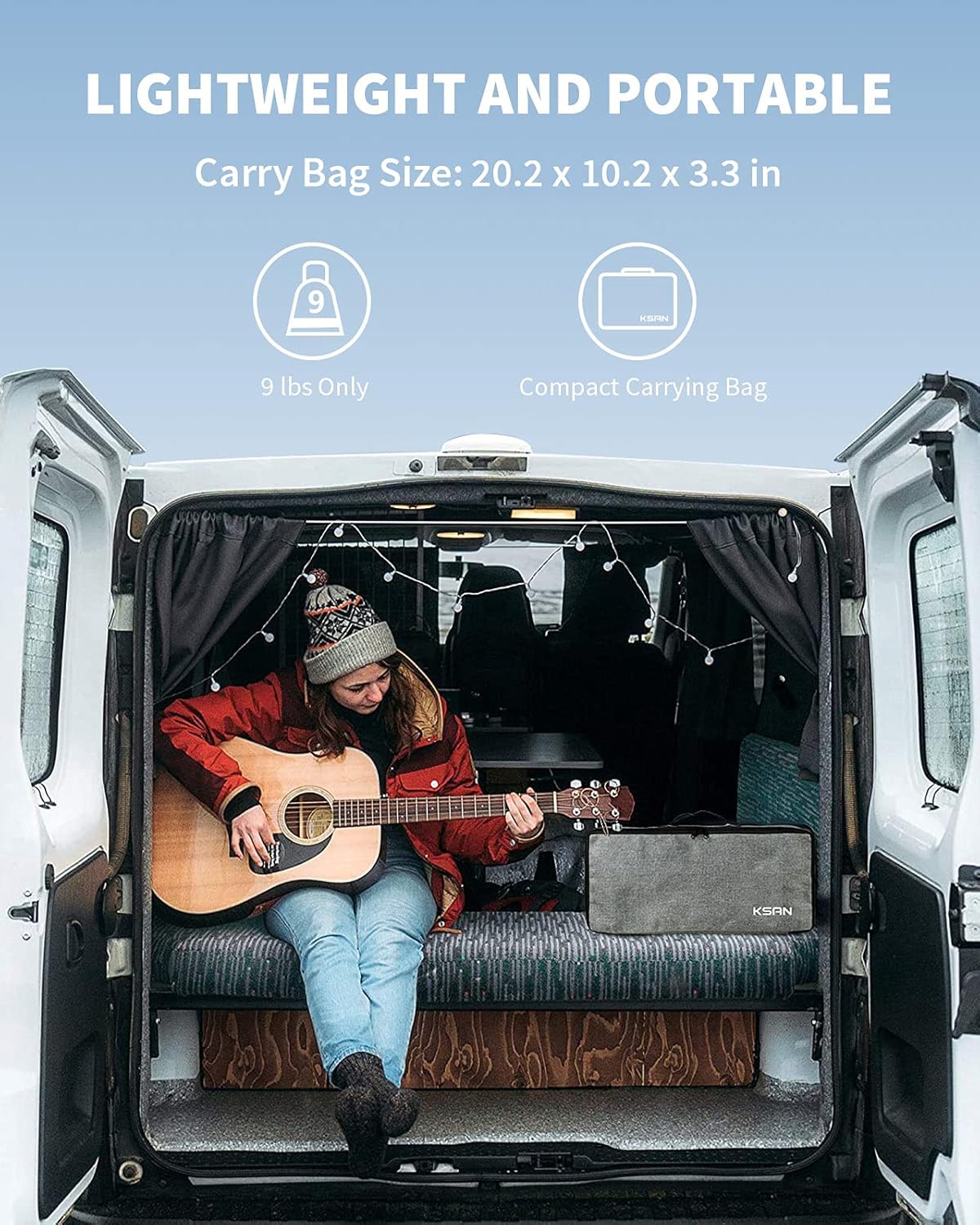 Outdoor Projector Screen with Stand, 120 Inch (16:9), Portable with Full-Set Bag O380