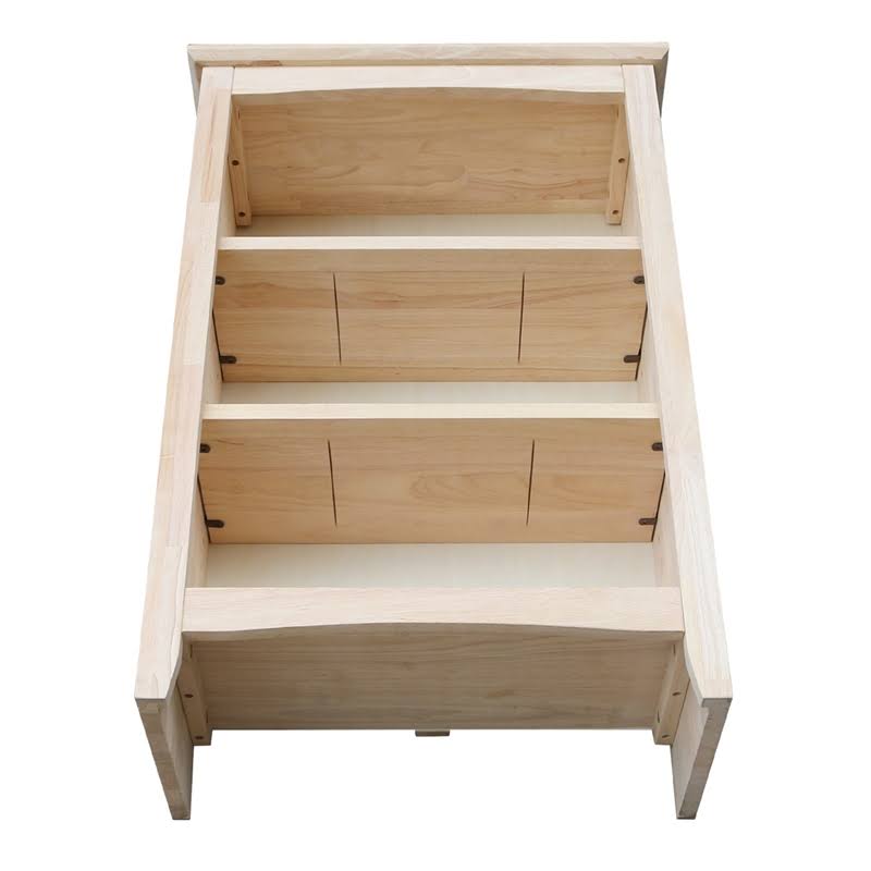 Natural Wood Shaker Bookcase B754