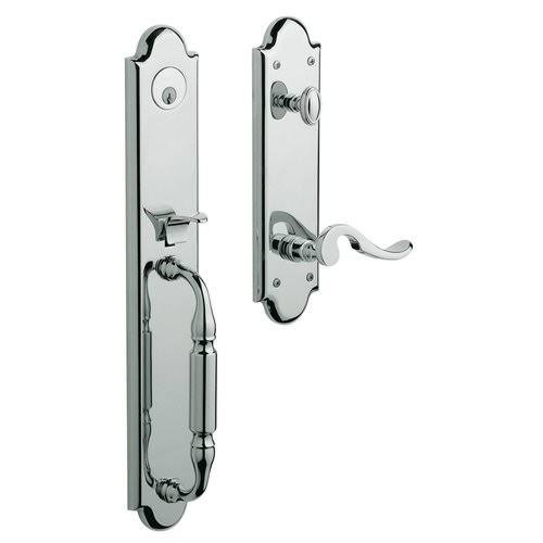 Satin Chrome Emergency Egress Handleset with Lever Full Dummy A86829