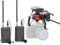 Dual Wireless VHF Lavalier Microphone Bundle with 2 Transmitters, 2 Receivers and Audio Mixer A913