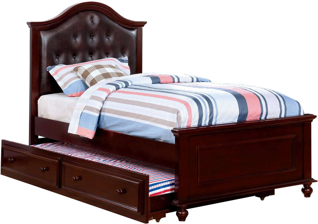 Dark Walnut Twin Bed E246
