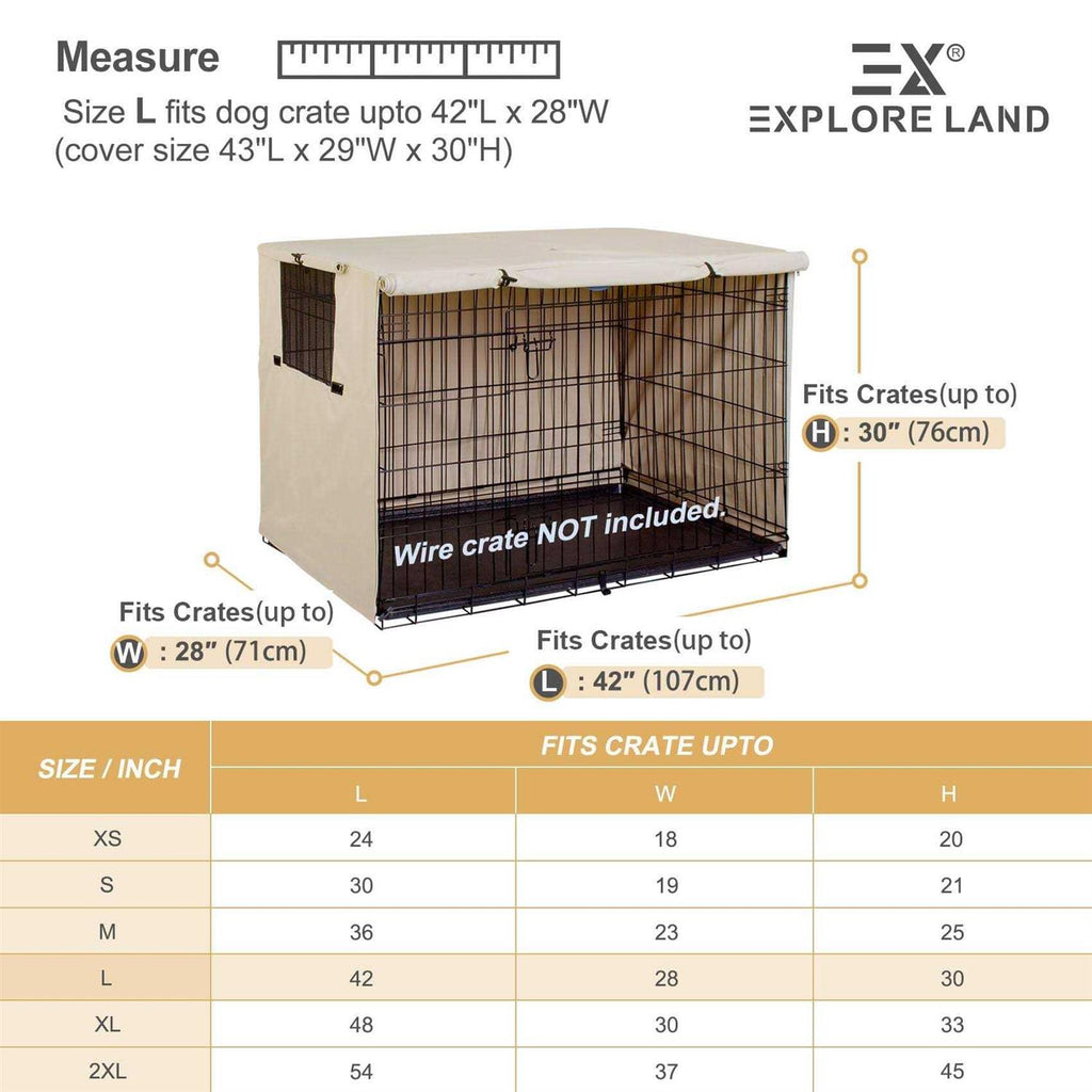Dog Crate Cover Polyester Pet Kennel Cover T3467