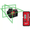 12-Volt Cordless Green 3-Plane Laser Level Kit with Laser Detector B34369