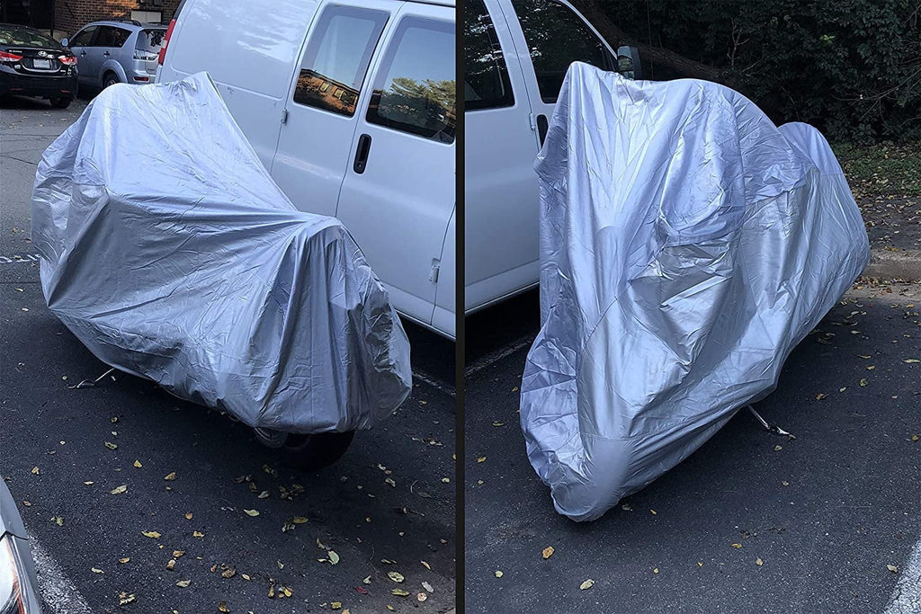Motorcycle Cover for 1988 Vespa Px150e Scooter with Reinforced Securing Straps and Storage Bag U259185