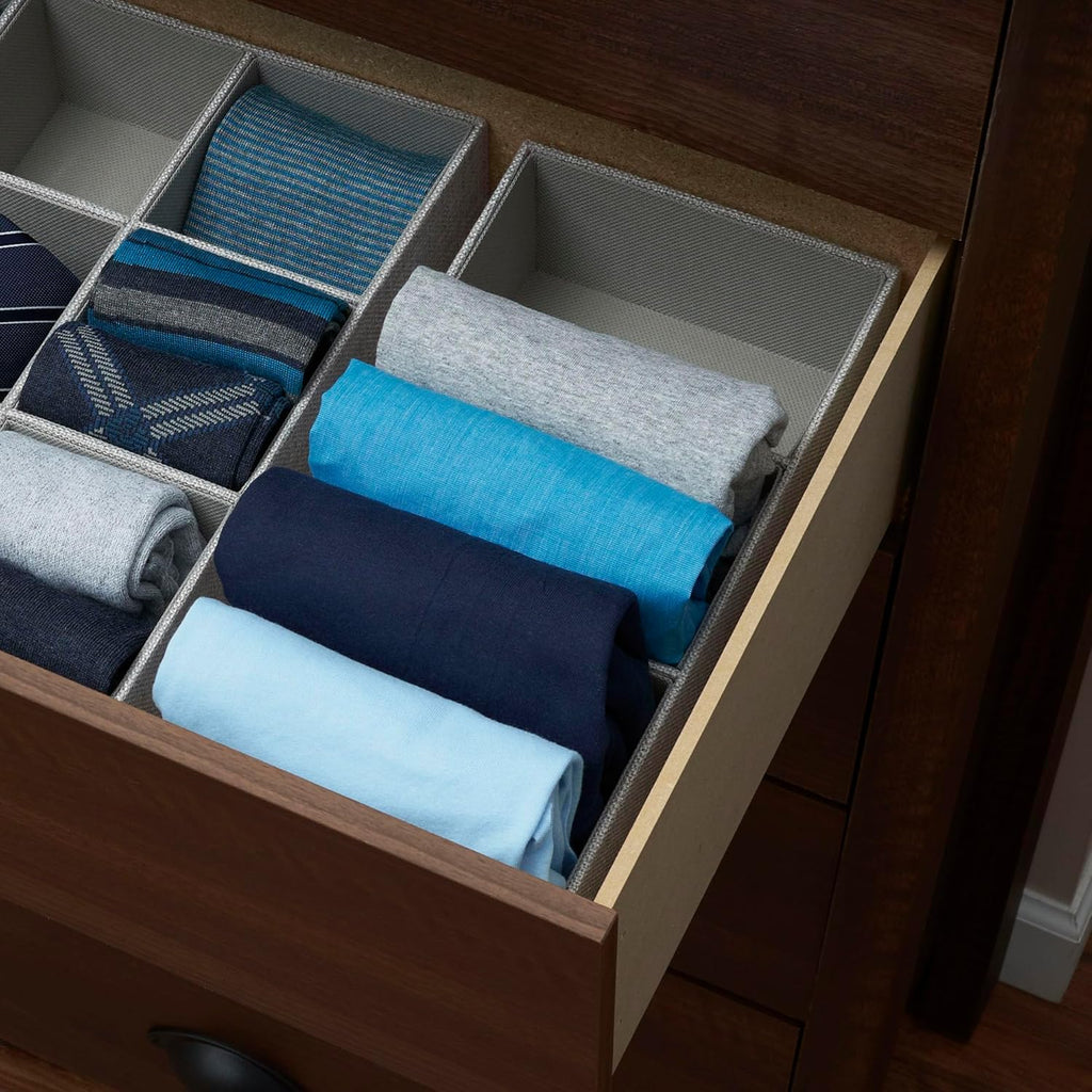 Grey 3 Section Drawer Organizer Box D185062