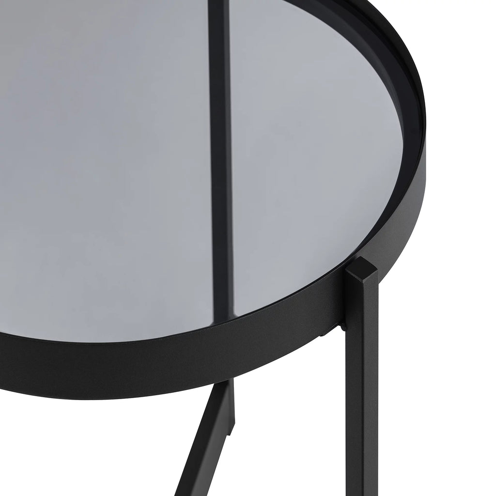 Metal and Glass Side Table E92467