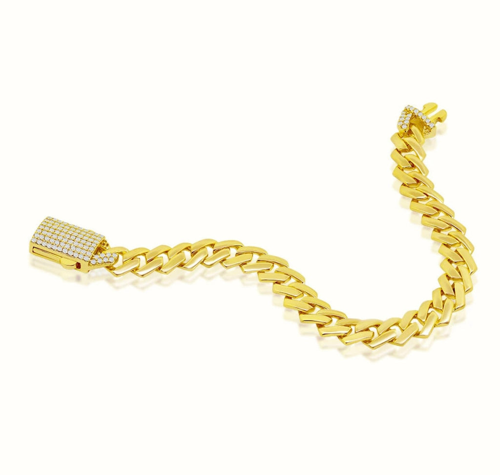 925 Sterling Silver Miami Cuban Link Bracelet B209