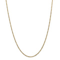 14kt Yellow Gold 1.8mm Flat Figaro Chain 20 inch Lobster Clasp N88579