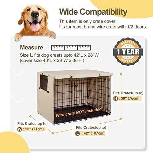 Dog Crate Cover Polyester Pet Kennel Cover T3467