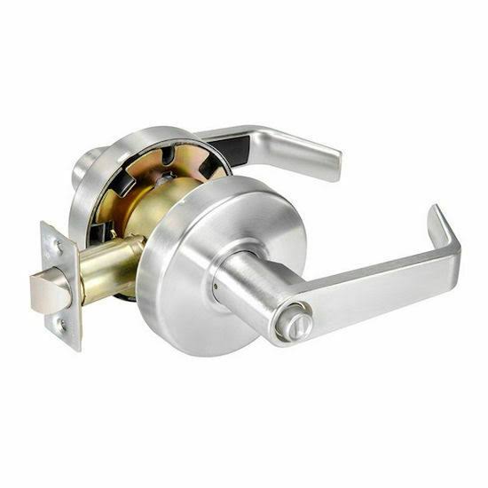 Cylindrical Entry Lever, Satin Chrome X83827