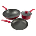 4-Piece Non-Stick Cookware Set in Red F125081