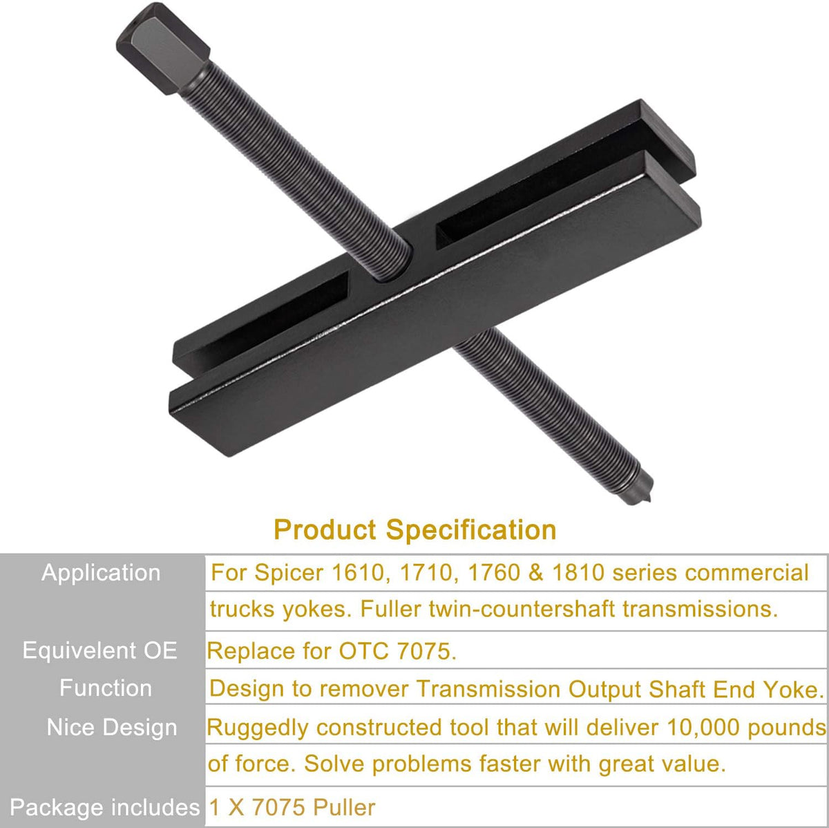 Shaft Protector Set, Large Gear and Pulley Puller & Gear and Pulley Puller O42639