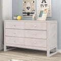Rustic Wooden 6 Drawers Dresser N715