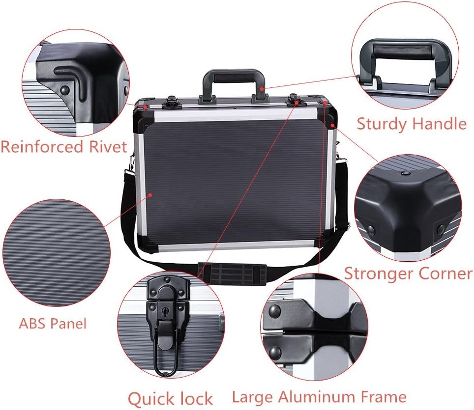 Aluminum Hard Tool Case Toolbox R6366