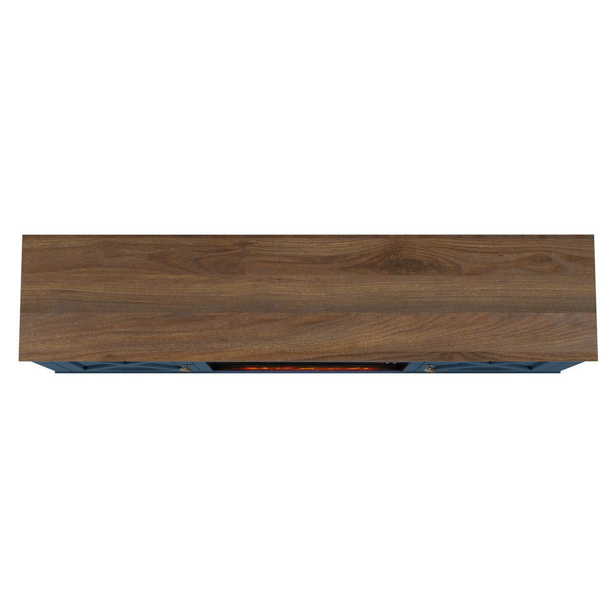 70" Farmhouse TV Stand with Fireplace A526