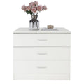 White 4 Drawer Wood Dresser Y2475