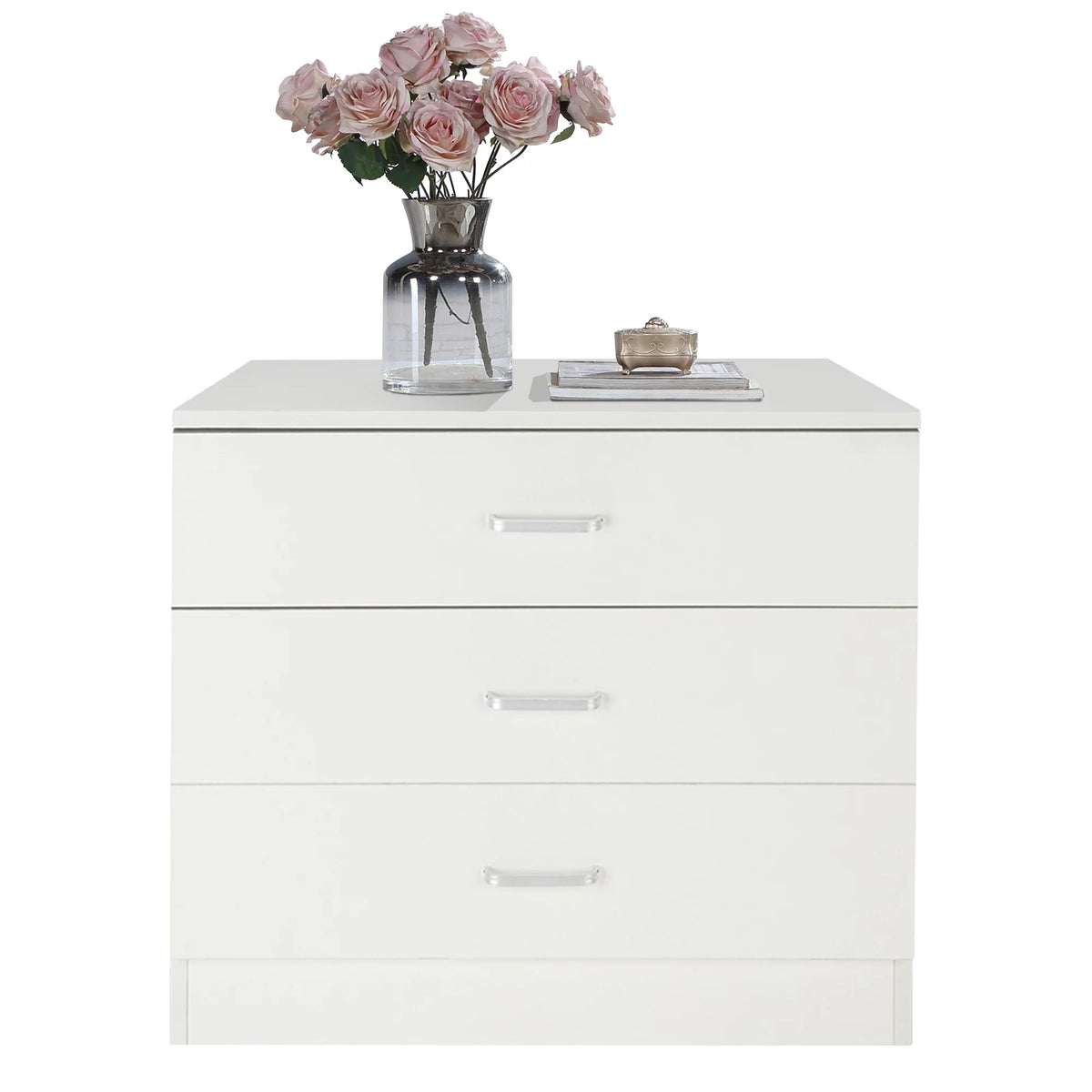 White 4 Drawer Wood Dresser Y2475