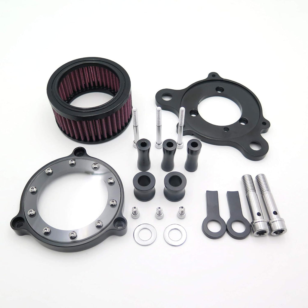 Chrome Air Cleaner Intake Filter System Kit Pack of 2 J1075