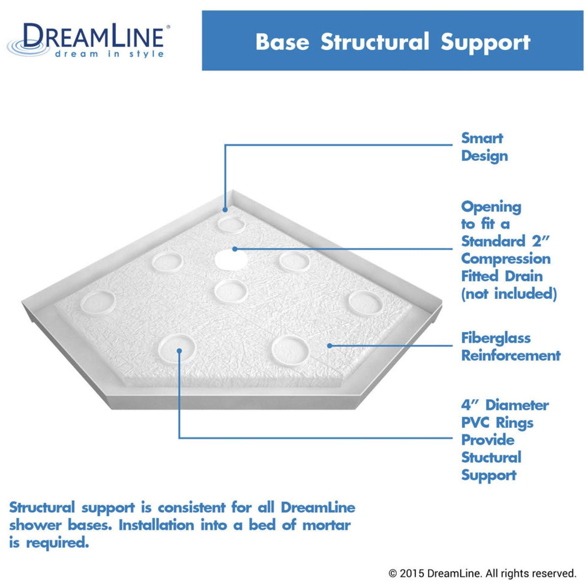 Neo Angle Shower Base O206079