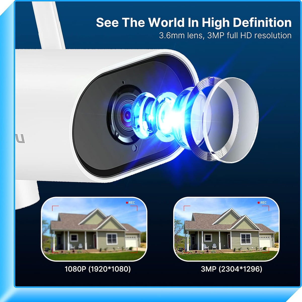 3MP Wireless Security Camera System with 8CH NVR and 1TB Hard Drive N756588