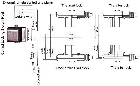 Car Remote Central Locking Kit 4 Doors Keyless Entry System C13757