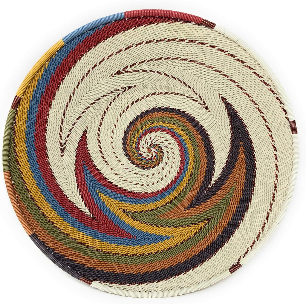 Zulu Telephone Wire 8-inch Platter Basket R568643