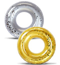 Silver, Gold Confetti 36 Inch Vinyl Pool Floats (2 Items) O910