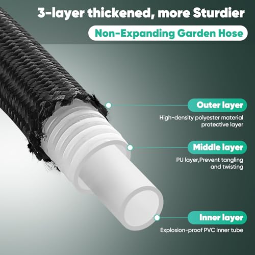 100FT Lightweight Garden Hose with 8 Function Nozzle K675096