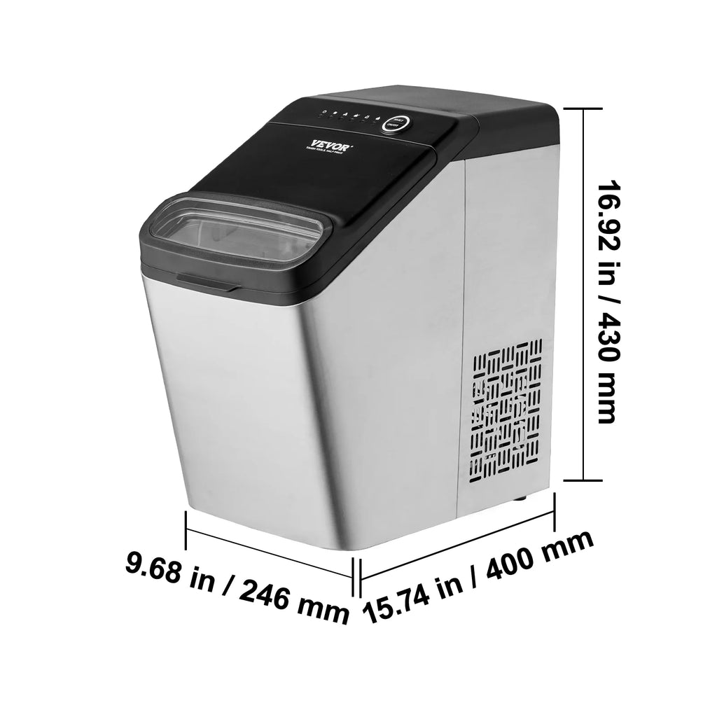 Portable Countertop Ice Maker 33lbs/24H with Scoop and Basket P719